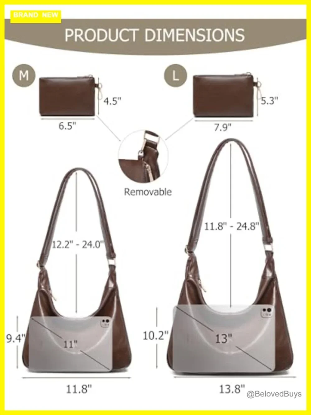Hobo Bag Women Soft Vegan Leather Slouchy Shoulder Crossbody Handbag Mini Purse